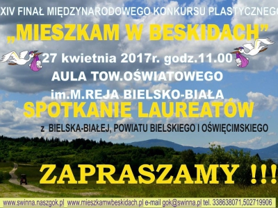 SPOTKANIE LAUREATÓW
Z BIELSKA-BIAŁEJ, POWIATU BIELSKIEGO I OŚWIĘCIMSKIEGO