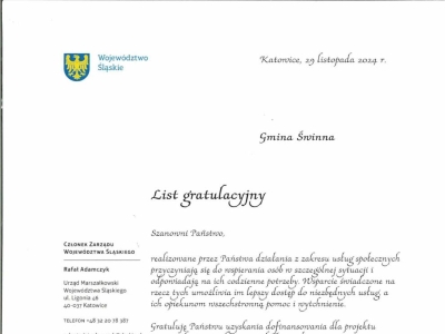 Gratulacje za pomoc - zdjęcie1