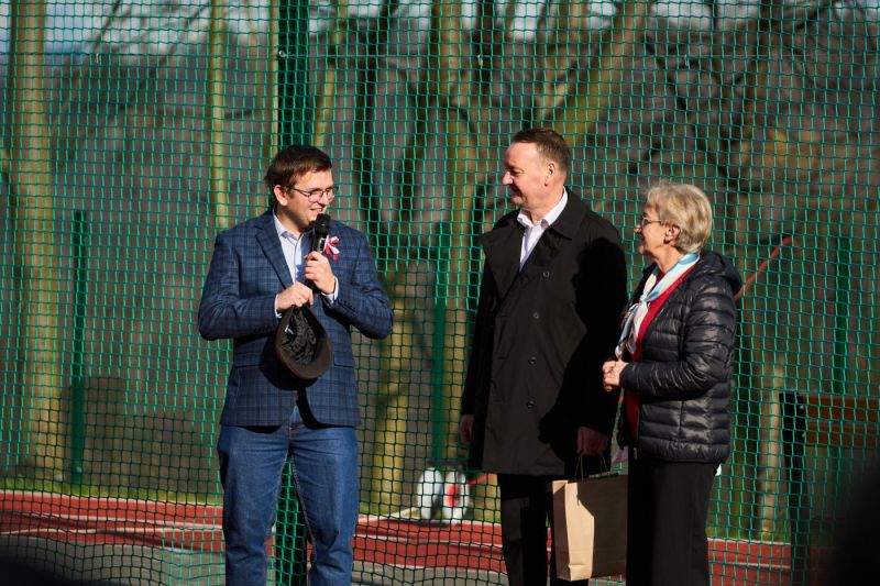 Otwarcie nowego boiska w Przyłękowie w patriotycznym nastroju
